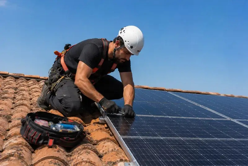 Maintenance et monitoring de panneaux solaires à Sedzère